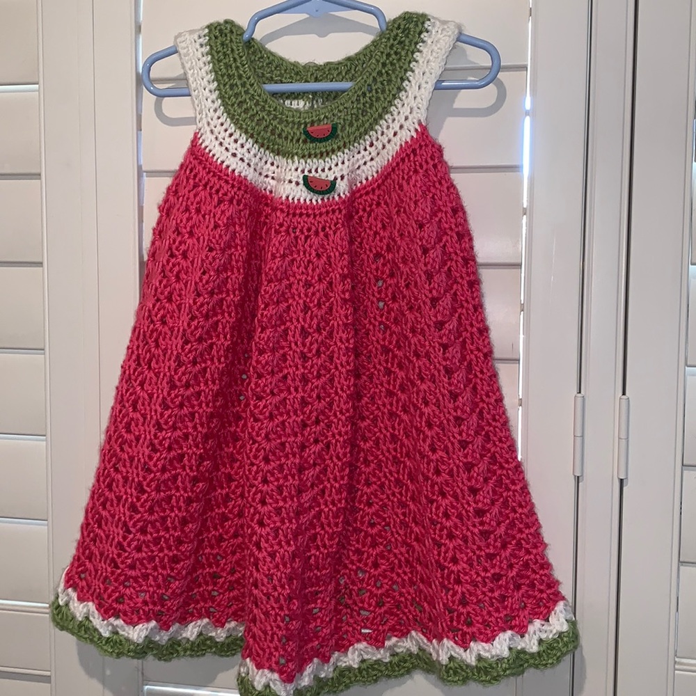 Crocheted  watermelon dress